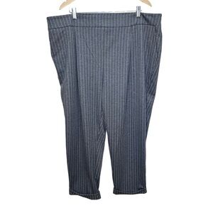 Addition Elle Michel Studio Grey Pinstripe Trousers Size 22